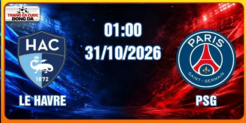 Soi kèo Le Havre vs PSG, 01h00 ngày 31/10 - Ligue 1